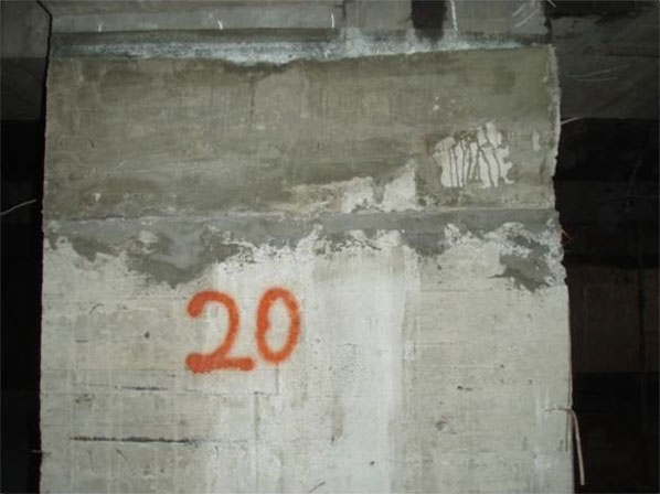 打柱頭封模灌漿